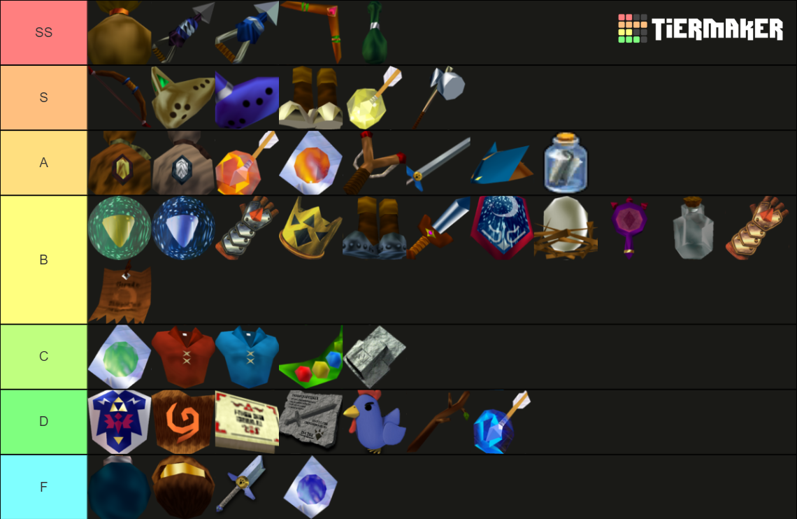 Ocarina Of Time Majora S Mask Combo Randomizer Tier List Community