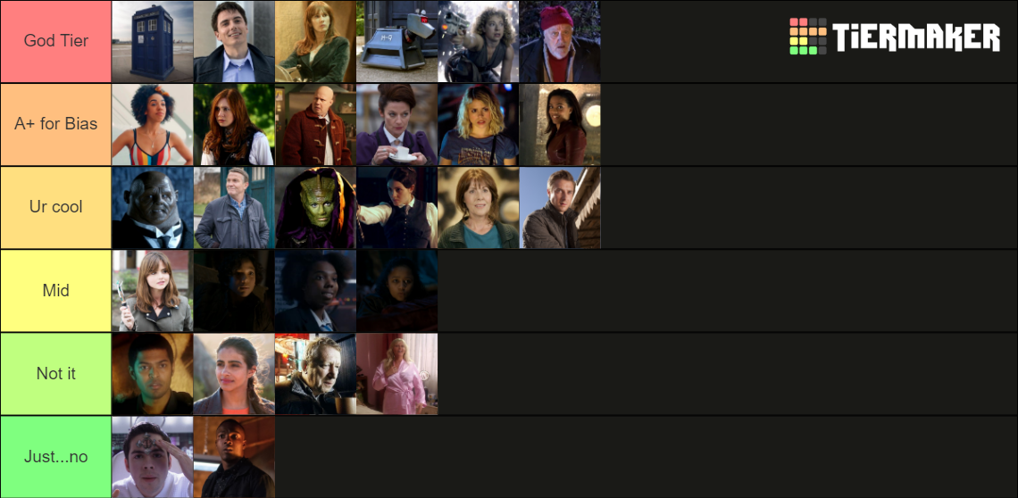 Doctor Who Companions NuWho Tier List Community Rankings TierMaker