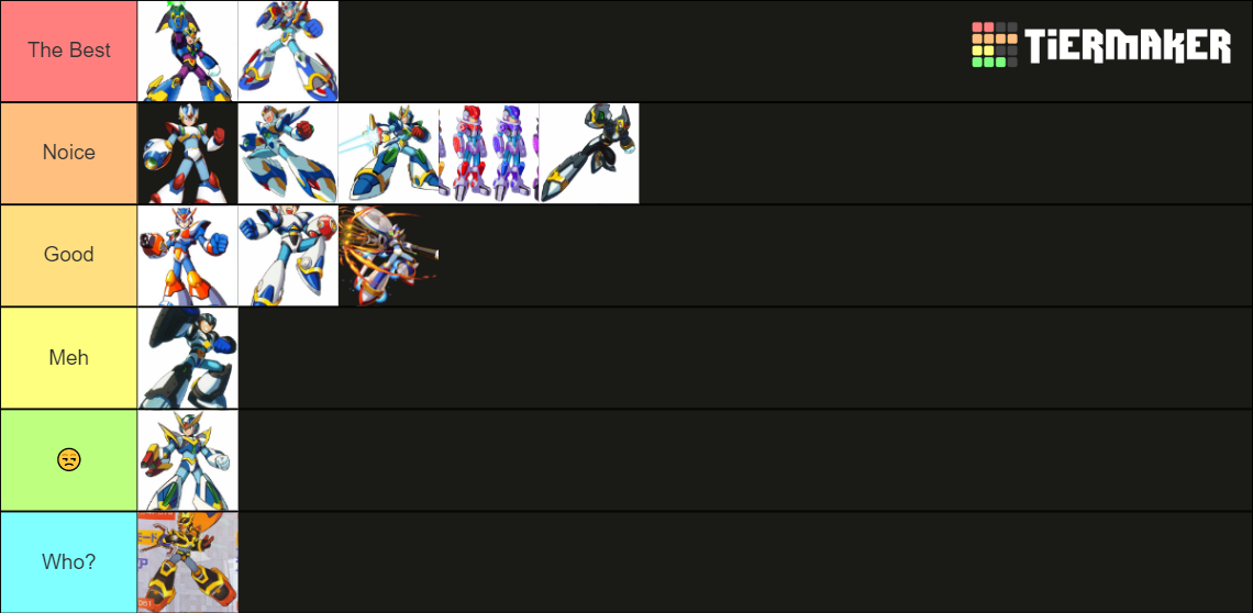 All Megaman X Armor Tier List Community Rankings Tiermaker