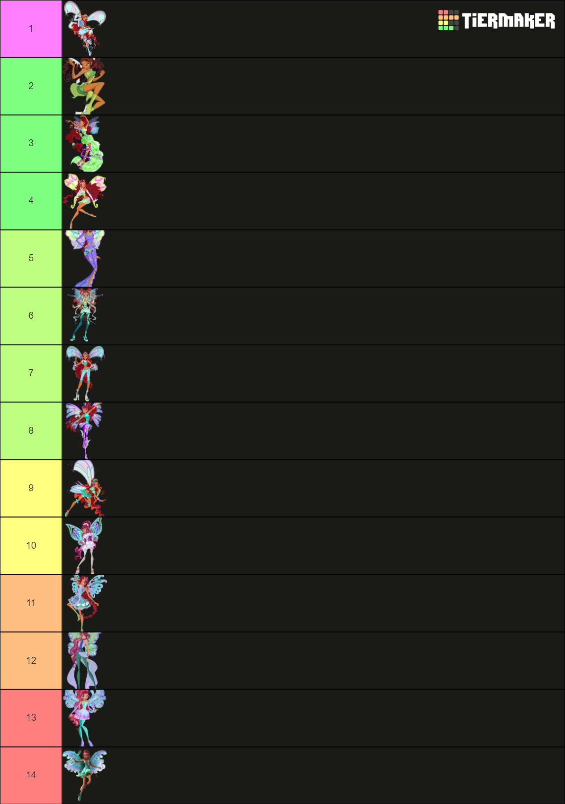 Winx Aisha Layla All Transformations Tier List Community Rankings