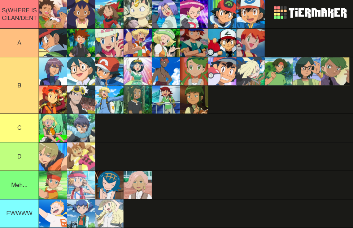 Pokemon Ash Satoshi Companions Rival Mother Edition Tier List Hot Sex