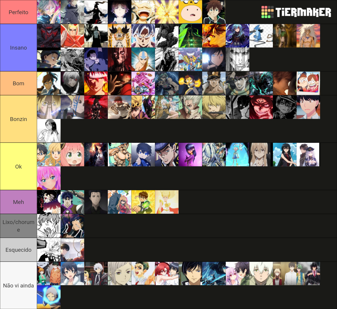 Melhores Protagonistas Tier List Community Rankings TierMaker