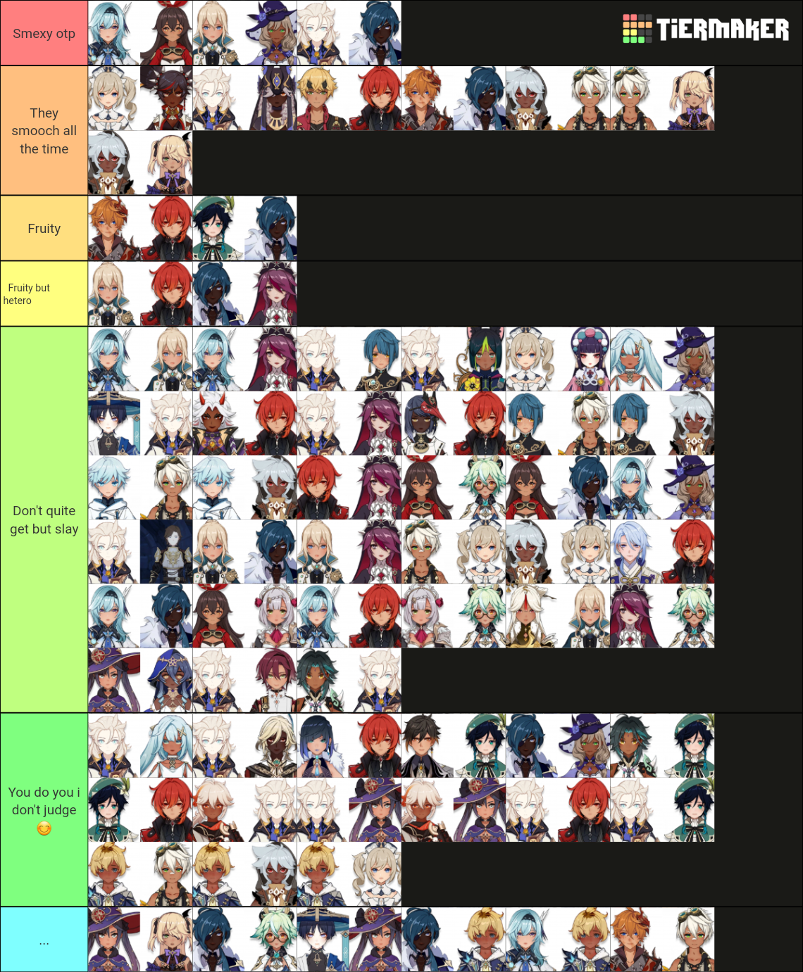 Genshin Impact Mond Ships 3 6 Tier List Community Rankings TierMaker