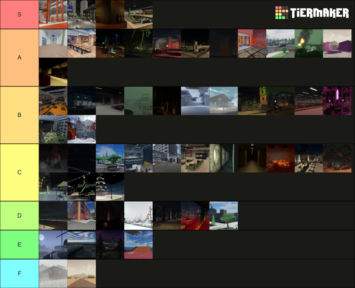 Evade Maps Tier List Community Rankings TierMaker