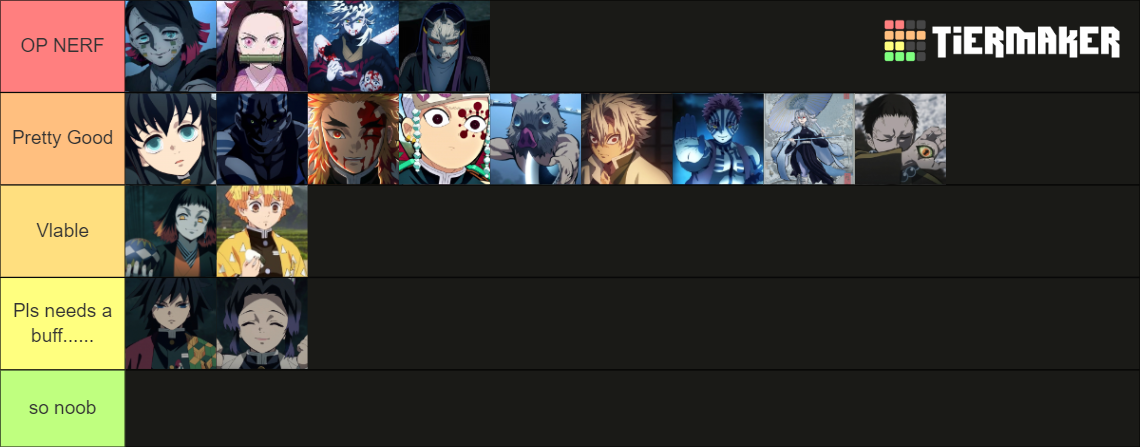 Project Slayers Update 1 5 Tier List Community Rankings TierMaker