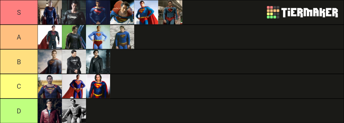 Live Action Superman Suits 2022 Tier List Community Rankings