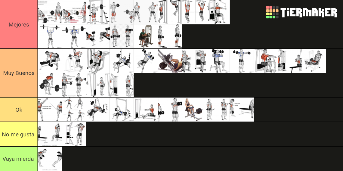 Ejercicios Del Gym Tier List Community Rankings Tiermaker