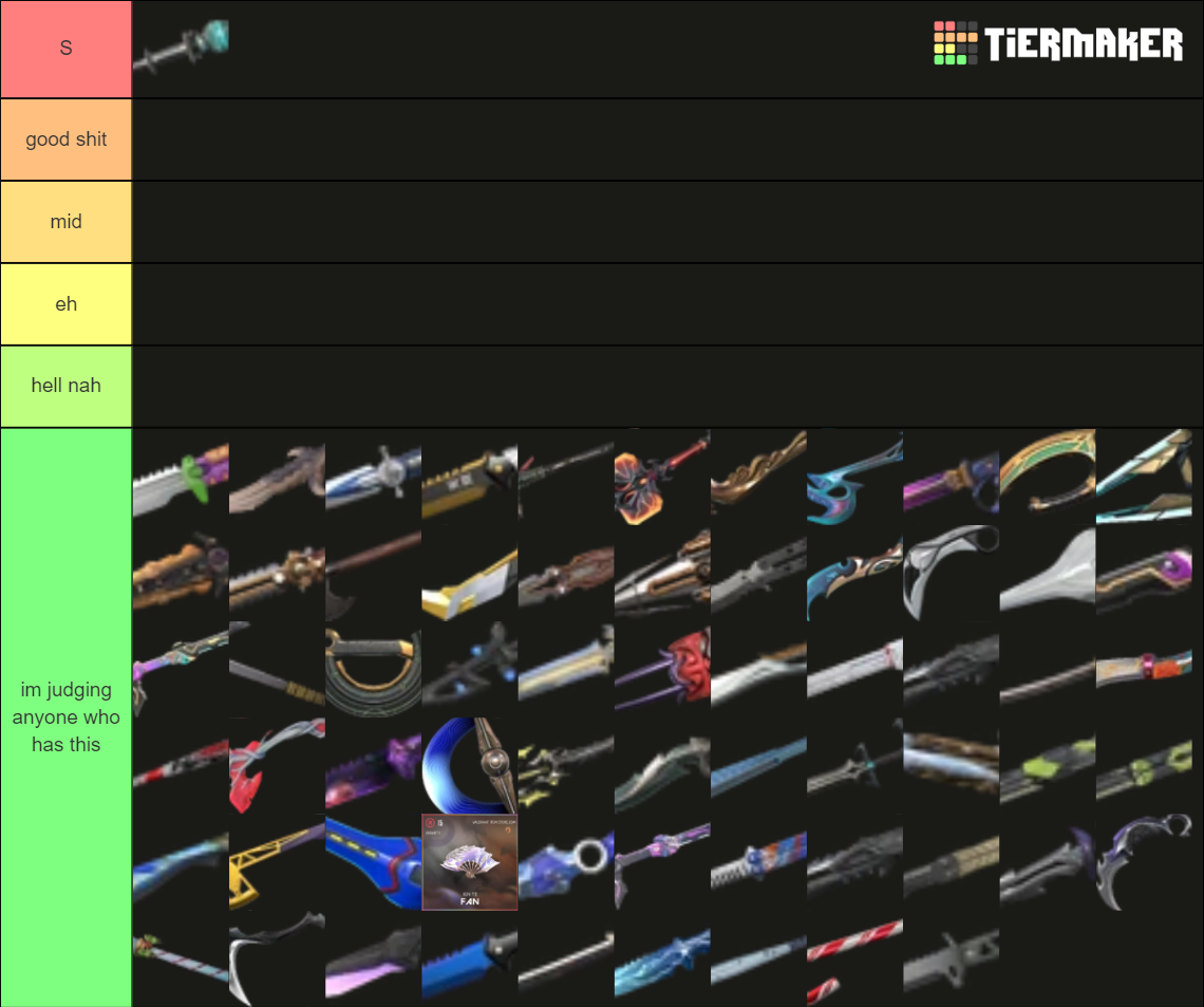 Valorant Knives Tier List Community Rankings Tiermaker SexiezPicz Web Porn