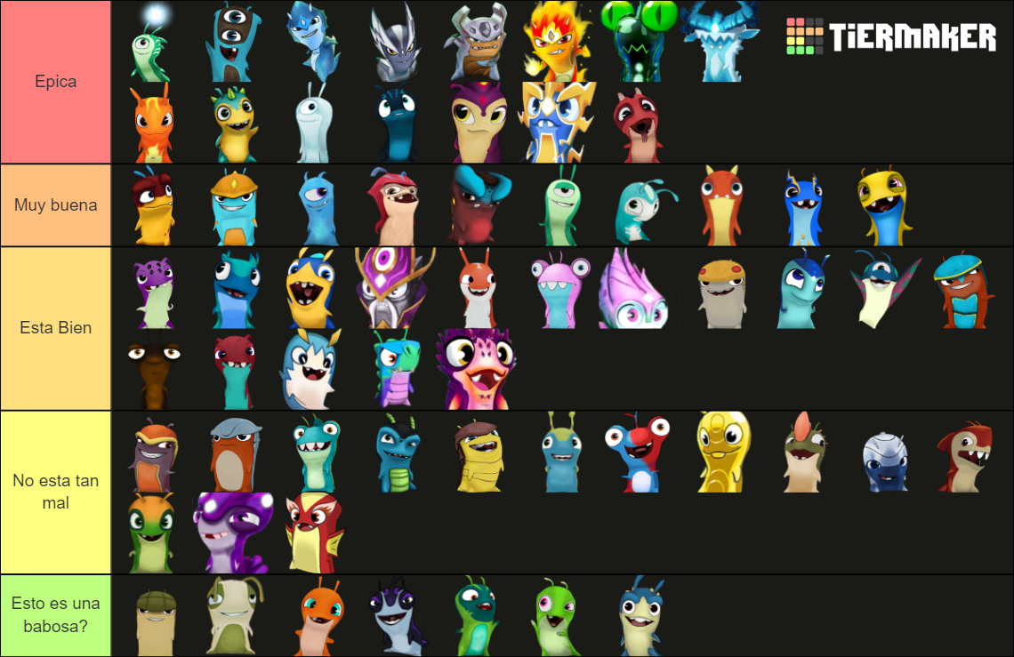 Todas Las Babosas Every Slugs Tier List Community Rankings TierMaker