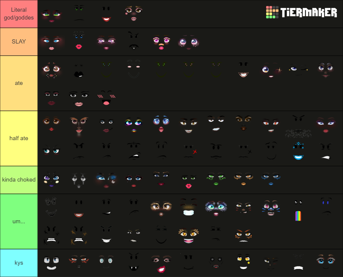 All Roblox Model Barbie Faces Tier List Community Rankings Tiermaker