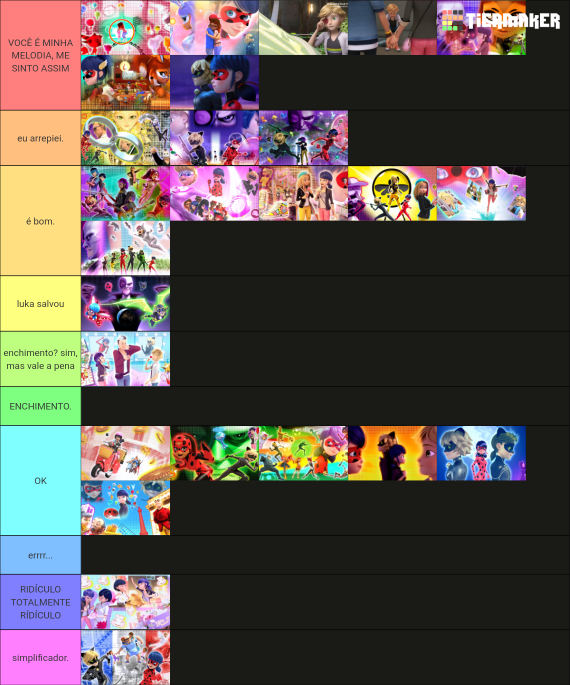 MIRACULOUS EPS DA TEMPORADA 4 Tier List Community Rankings TierMaker