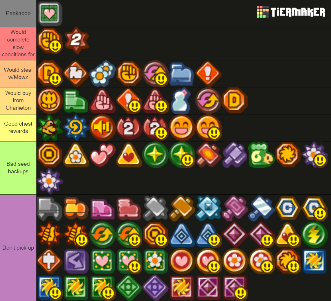 Paper Mario Ttyd Badges Infinite Pit Mod Fixed Tier List Community