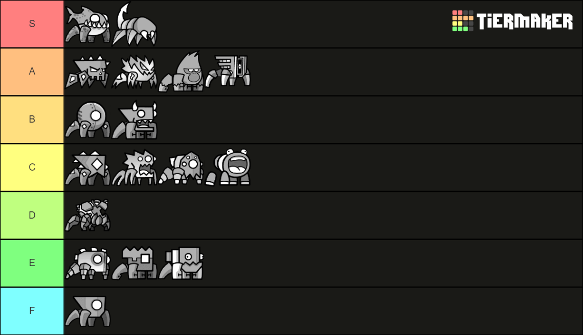 Spiders In Geometry Dash Tier List Community Rankings TierMaker