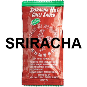 Label Sriracha — Fast Food Dipping Sauces option 22