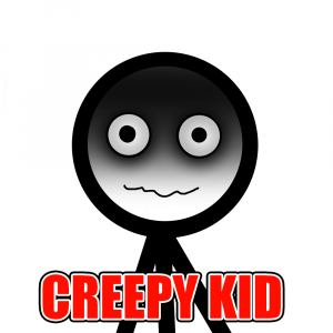 Creepy Kid — Types of kids at School option 6