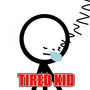 Tired Kid — Types of kids at School option 31