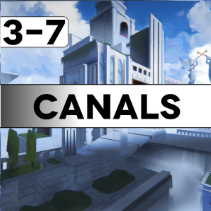 3 7 Canals — All 121 Neon White Levels option 42