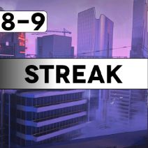 8 9 Streak — All 121 Neon White Levels option 87