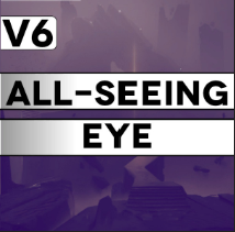 V 6 All Seeing Eye — All 121 Neon White Levels option 111