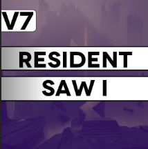 V 7 Resident Saw I — All 121 Neon White Levels option 112