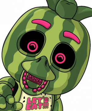 Zzzzz 1731528967watermelon Chica — FNAF HOAXES THEORIES MERCHANDISE AND FANMADE CHARACTERS option 1367