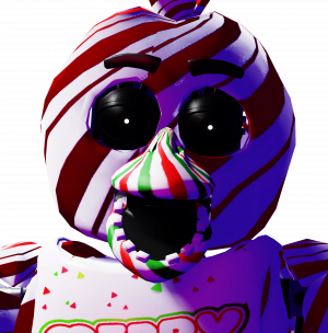 Zzzzz 1745588764candy Cane Chica — FNAF HOAXES THEORIES MERCHANDISE AND FANMADE CHARACTERS option 1864