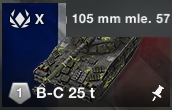 France Batchat 25t Top Gun — WoTB ver11.11 Tier 10 tanks option 25