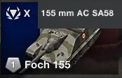 France Amx 50 Foch 155 Single Shot Gun — WoTB ver11.11 Tier 10 tanks option 29