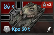 Germany Kpz 50 T — WoTB ver11.11 Tier 10 tanks option 37