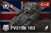 Uk Fv215b 183 — WoTB ver11.11 Tier 10 tanks option 50