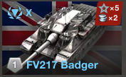 Uk Fv217 Badger — WoTB ver11.11 Tier 10 tanks option 52