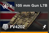 Uk Fv4202 Hesh Gun — WoTB ver11.11 Tier 10 tanks option 55