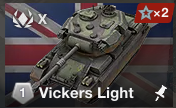 Uk Vicker Light 105 — WoTB ver11.11 Tier 10 tanks option 57