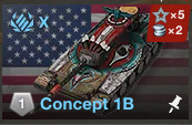 Usa Concept 1b — WoTB ver11.11 Tier 10 tanks option 58