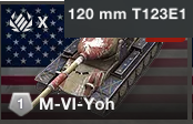 Usa M Vi Yoh 120mm Gun — WoTB ver11.11 Tier 10 tanks option 60