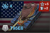 Usa T95e6 — WoTB ver11.11 Tier 10 tanks option 67