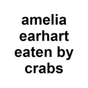 Amelia — conspiracy theories option 8