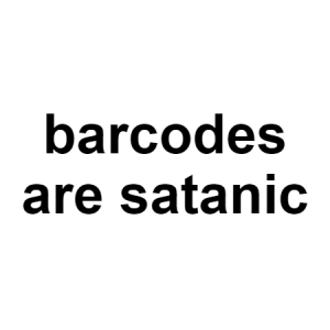 Barcode — conspiracy theories option 17