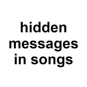 Hidden Messages — conspiracy theories option 58