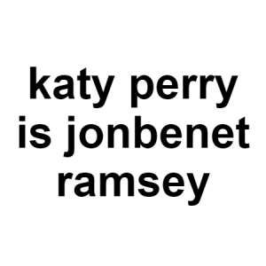 Katy Perry — conspiracy theories option 79