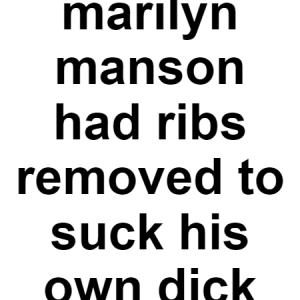 Marilyn Manson — conspiracy theories option 87