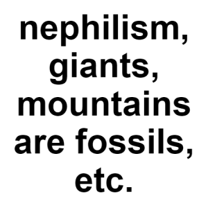 Nephilism — conspiracy theories option 101