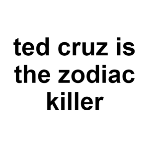 Ted Cruz — conspiracy theories option 123