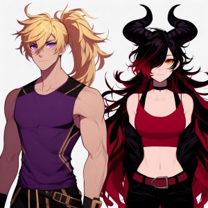 Zzzzz 1705522013jin And Scarlet Standing Together — Scarletverse Ships option 106