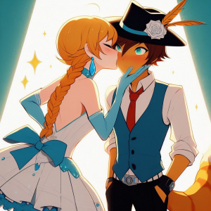 Zzzzz 1705595245and Another Of Adel Kissing The Jazzy Kot — Scarletverse Ships option 86