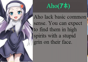 Anime Personality Types — option 1