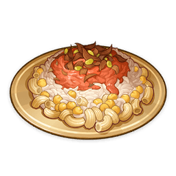 Aaru Mixed Rice — What Would You Eat In Genshin? Genshin Impact Food Tier List option 5