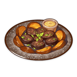 Boudin Noir Aux Pommes — What Would You Eat In Genshin? Genshin Impact Food Tier List option 23