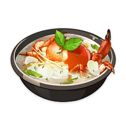 Calla Lily Seafood Soup — What Would You Eat In Genshin? Genshin Impact Food Tier List option 29