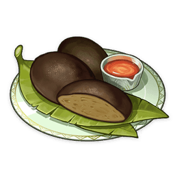 Charcoal Baked Ajilenakh Cake — What Would You Eat In Genshin? Genshin Impact Food Tier List option 32